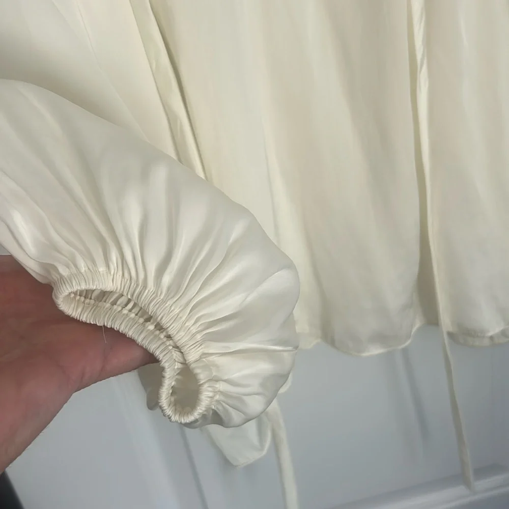 Ramy Brook shiny Paris blouse - Picture 7 of 9